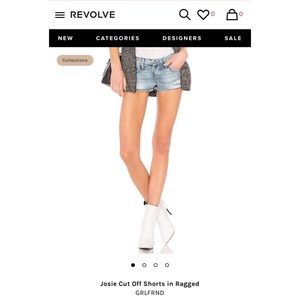 Brand New GRLFRND Josie Cut-off Denim Shorts